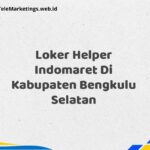 Loker Helper Indomaret Di Kabupaten Bengkulu Selatan