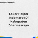 Loker Helper Indomaret Di Kabupaten Dharmasraya