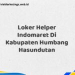Loker Helper Indomaret Di Kabupaten Humbang Hasundutan