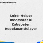 Loker Helper Indomaret Di Kabupaten Kepulauan Selayar