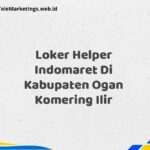 Loker Helper Indomaret Di Kabupaten Ogan Komering Ilir
