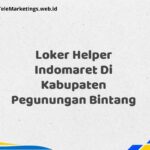 Loker Helper Indomaret Di Kabupaten Pegunungan Bintang