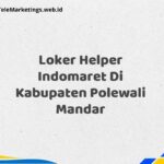 Loker Helper Indomaret Di Kabupaten Polewali Mandar