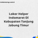 Loker Helper Indomaret Di Kabupaten Tanjung Jabung Timur
