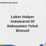 Loker Helper Indomaret Di Kabupaten Teluk Bintuni