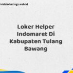 Loker Helper Indomaret Di Kabupaten Tulang Bawang
