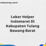 Loker Helper Indomaret Di Kabupaten Tulang Bawang Barat