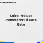 Loker Helper Indomaret Di Kota Batu