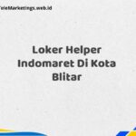 Loker Helper Indomaret Di Kota Blitar