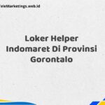 Loker Helper Indomaret Di Provinsi Gorontalo