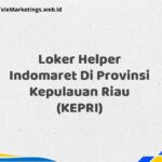 Loker Helper Indomaret Di Provinsi Kepulauan Riau (KEPRI)