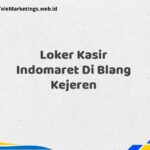 Loker Kasir Indomaret Di Blang Kejeren