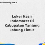 Loker Kasir Indomaret Di Kabupaten Tanjung Jabung Timur