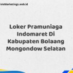 Loker Pramuniaga Indomaret Di Kabupaten Bolaang Mongondow Selatan