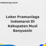 Loker Pramuniaga Indomaret Di Kabupaten Musi Banyuasin