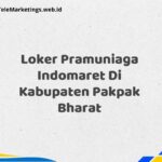 Loker Pramuniaga Indomaret Di Kabupaten Pakpak Bharat
