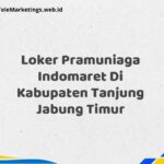 Loker Pramuniaga Indomaret Di Kabupaten Tanjung Jabung Timur