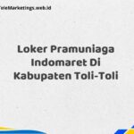 Loker Pramuniaga Indomaret Di Kabupaten Toli-Toli