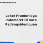 Loker Pramuniaga Indomaret Di Kota Padangsidempuan
