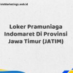 Loker Pramuniaga Indomaret Di Provinsi Jawa Timur (JATIM)