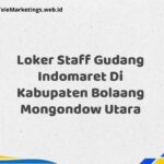 Loker Staff Gudang Indomaret Di Kabupaten Bolaang Mongondow Utara
