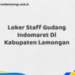 Loker Staff Gudang Indomaret Di Kabupaten Lamongan