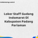 Loker Staff Gudang Indomaret Di Kabupaten Padang Pariaman