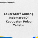 Loker Staff Gudang Indomaret Di Kabupaten Pulau Taliabu