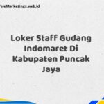 Loker Staff Gudang Indomaret Di Kabupaten Puncak Jaya