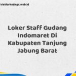 Loker Staff Gudang Indomaret Di Kabupaten Tanjung Jabung Barat