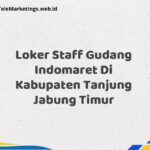 Loker Staff Gudang Indomaret Di Kabupaten Tanjung Jabung Timur