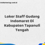 Loker Staff Gudang Indomaret Di Kabupaten Tapanuli Tengah