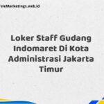 Loker Staff Gudang Indomaret Di Kota Administrasi Jakarta Timur