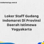 Loker Staff Gudang Indomaret Di Provinsi Daerah Istimewa Yogyakarta