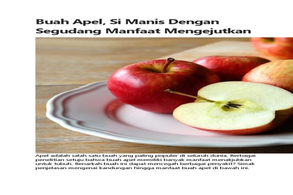 Manfaat Apel