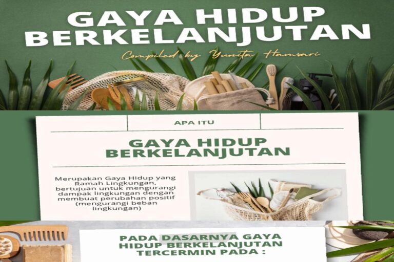 Manfaat Gaya Hidup Berkelanjutan